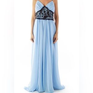 Pearl Georgina Chapmen Baby Blue Evening Dress